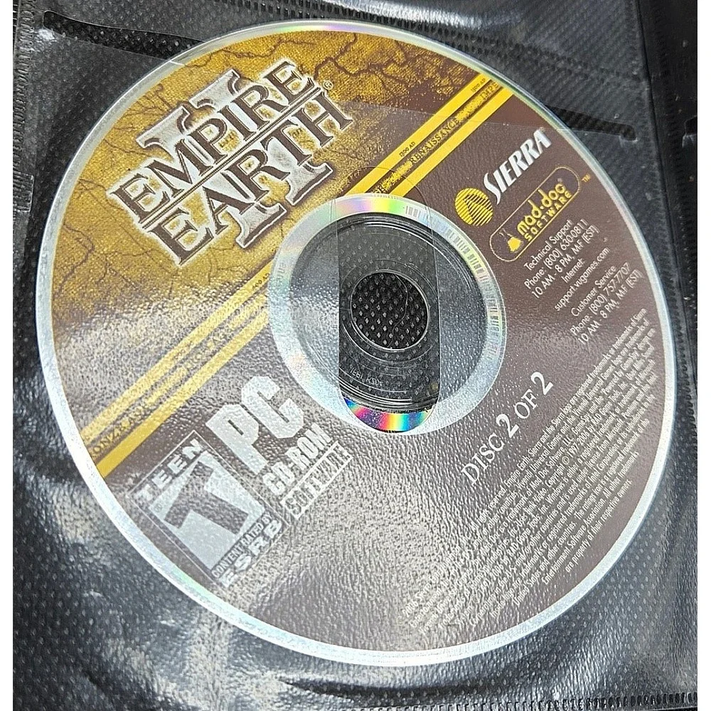 Empire Earth I II Art of Supremacy PC 4 Discs No Case Tested